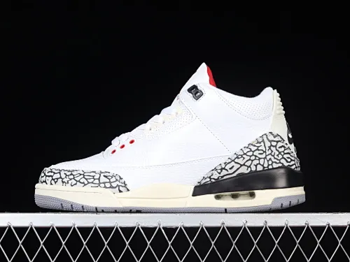 All categories Air Jordan Jordan series basketball shoes Air Jordan 3 Air Jordan 3 Retro "Fire Red" AJ3 Joe 3 new white cement DN3707-100